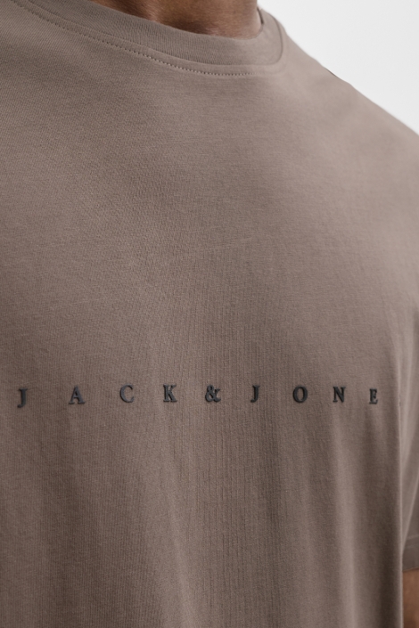 Jack & Jones bruine heren t-shirt | Kleurstaal