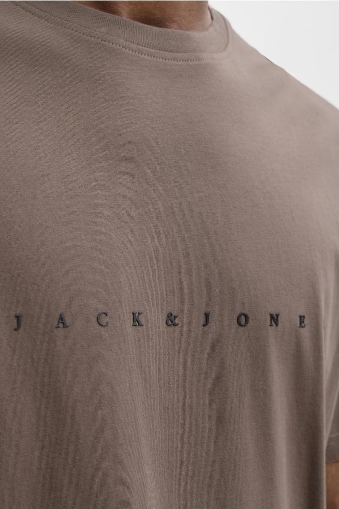 Jack & Jones bruine heren t-shirt | Kleurstaal