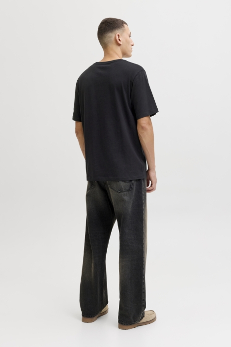 Jack & Jones zwarte heren t-shirt | Model