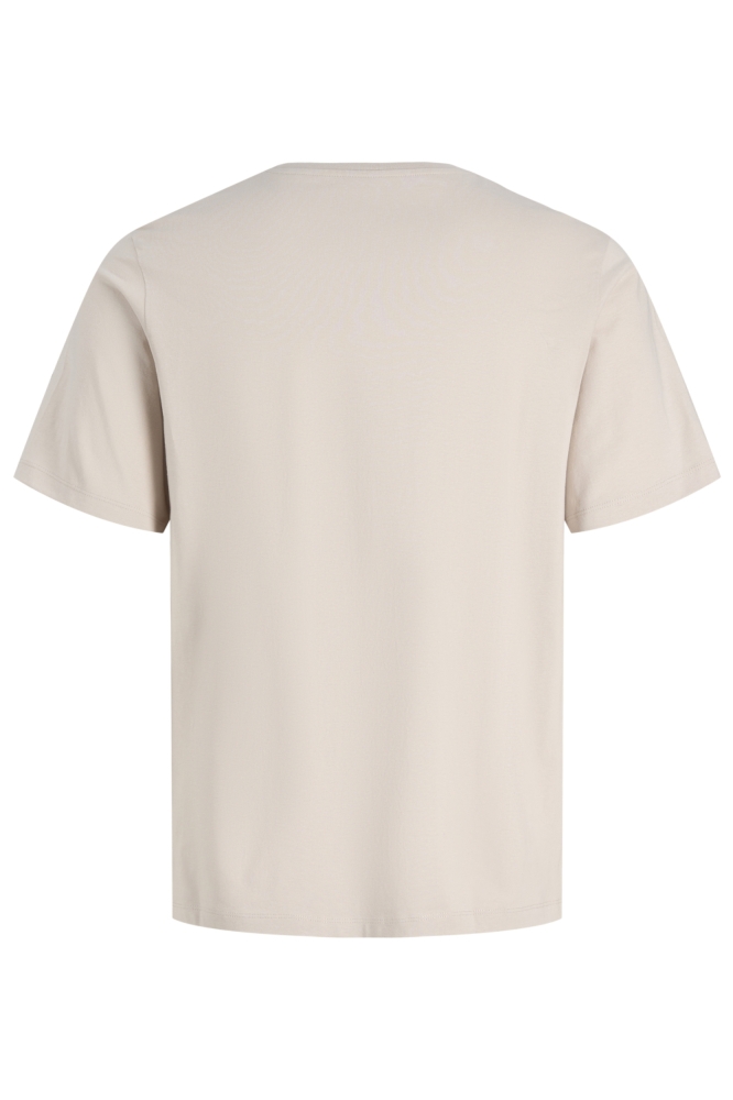 Jack & Jones beige heren t-shirt | Achteraanzicht