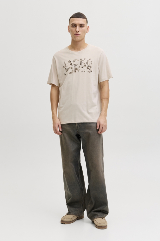 Jack & Jones beige heren t-shirt | Model
