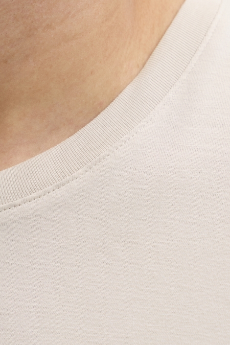 Jack & Jones beige heren t-shirt | Kleurstaal