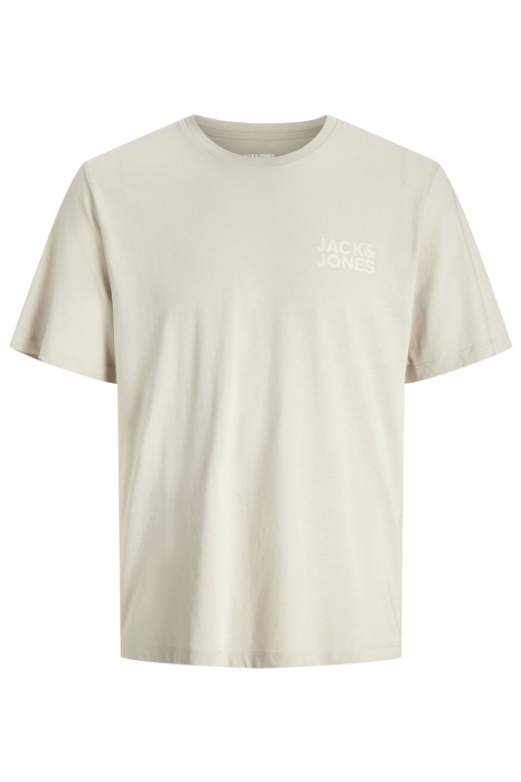 Jack & Jones beige heren t-shirt | Vooraanzicht