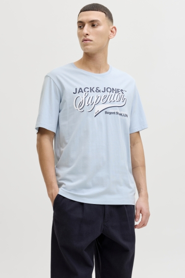 Jack & Jones jjelogo tee ss o-neck 2 col ss26 sn Blauw