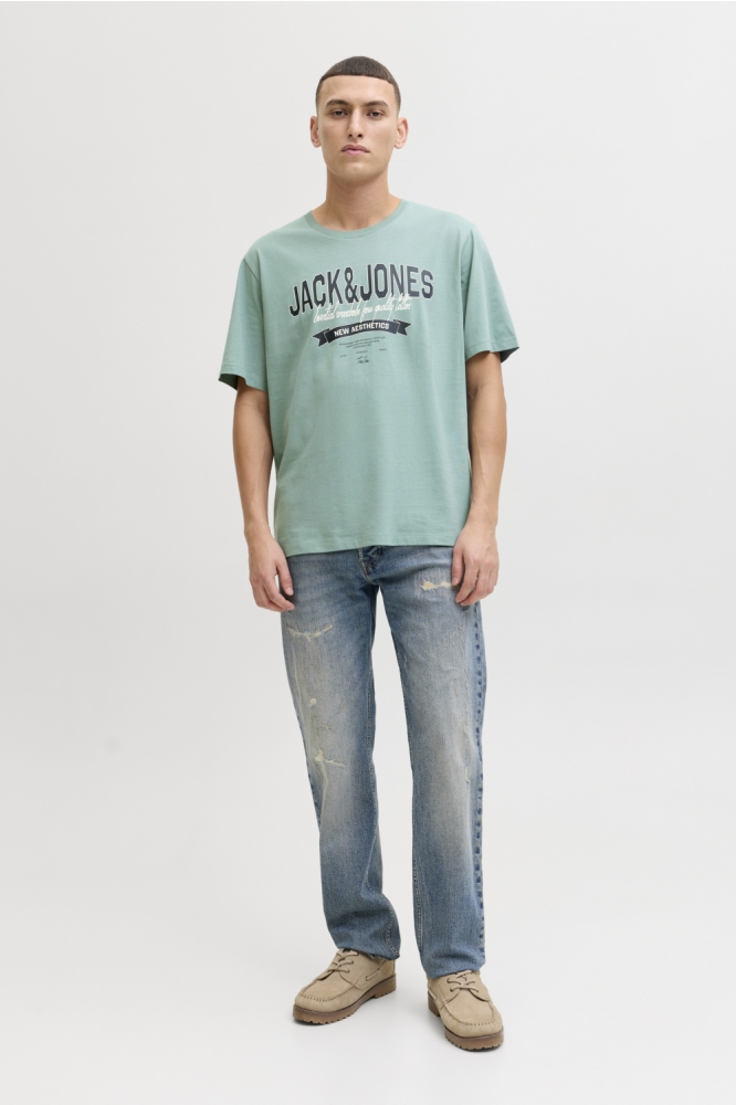 Jack & Jones groene heren t-shirt | Model