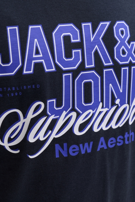 Jack & Jones blauwe heren t-shirt | Kleurstaal