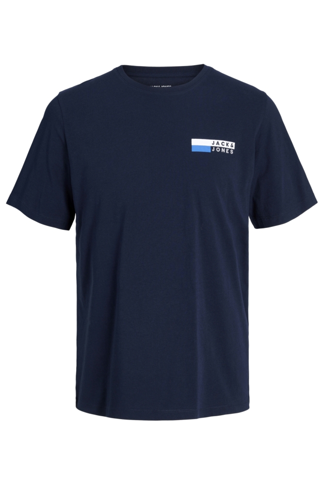 Jack & Jones blauwe heren t-shirt | Vooraanzicht
