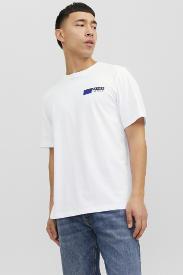 Jack & Jones jjecorp logo tee play ss o-neck noo Wit