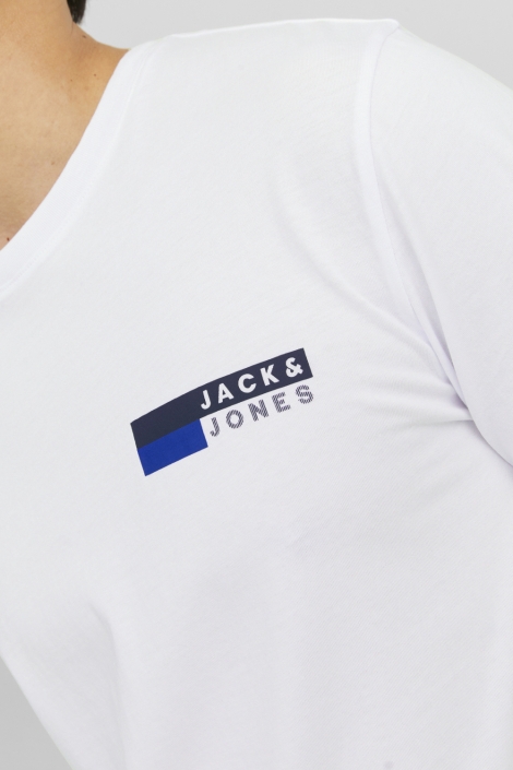 Jack & Jones witte heren t-shirt | Close up