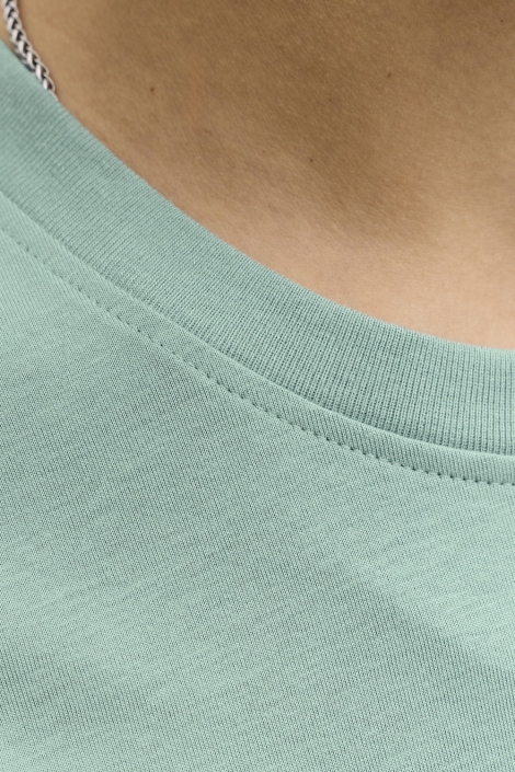 Jack & Jones groene heren t-shirt | Close up