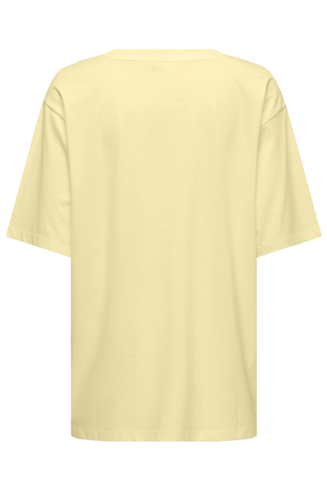 Only gele dames t-shirt | Achteraanzicht