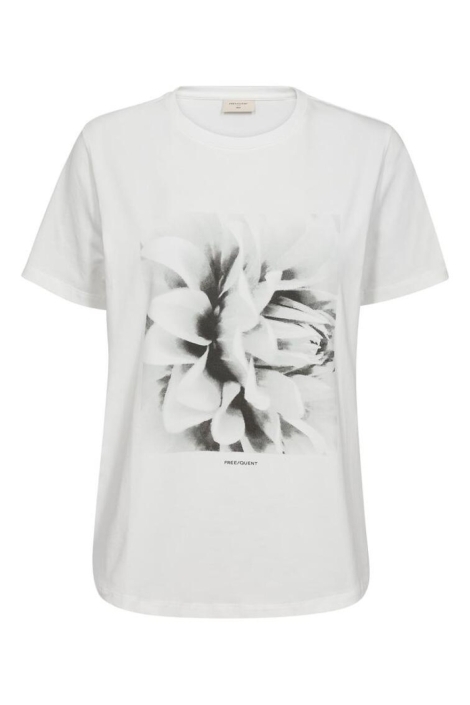 Freequent witte dames t-shirt | Vooraanzicht