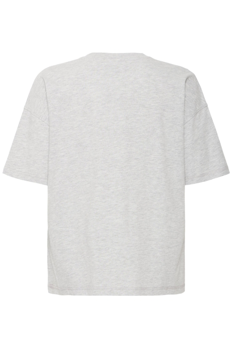 Ichi grijze dames t-shirt | Achteraanzicht