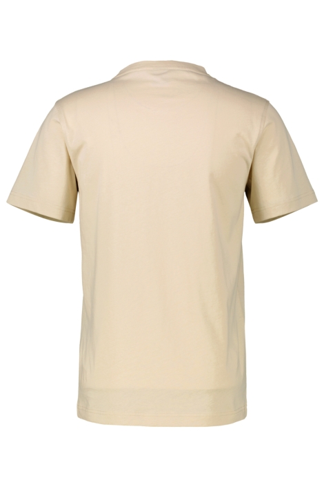 Lerros beige heren t-shirt | Achteraanzicht