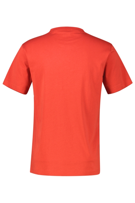 Lerros oranje heren t-shirt | Achteraanzicht