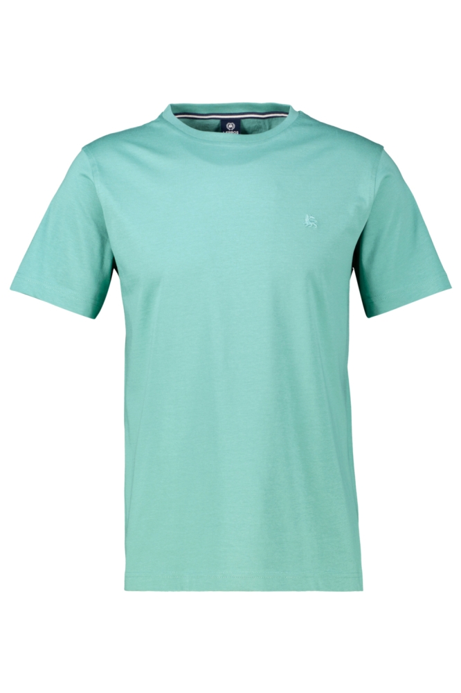 Lerros groene heren t-shirt | Vooraanzicht