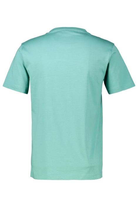 Lerros groene heren t-shirt | Achteraanzicht