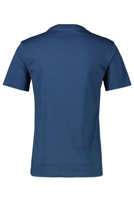 Lerros blauwe heren t-shirt | Achteraanzicht