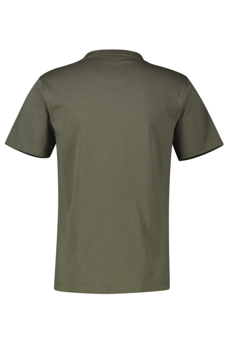 Lerros groene heren t-shirt | Achteraanzicht