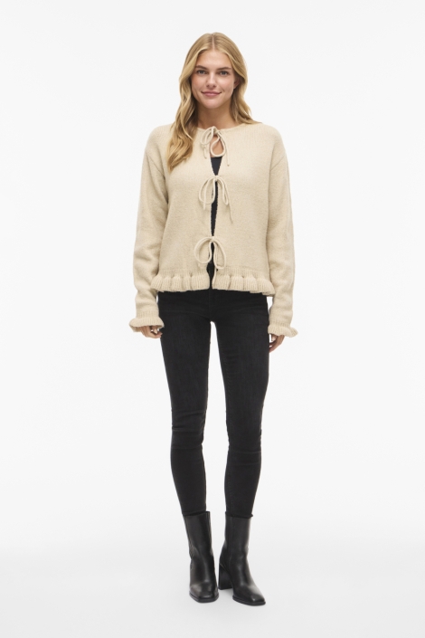 Vila beige dames vest | Model