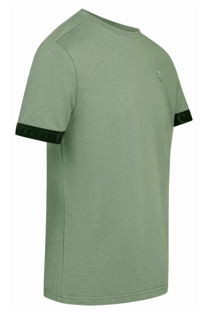Cruyff groene heren t-shirt | Zijaanzicht