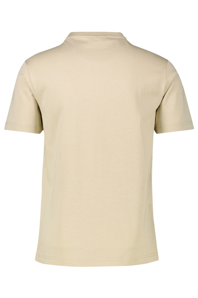 Lerros beige heren t-shirt | Achteraanzicht