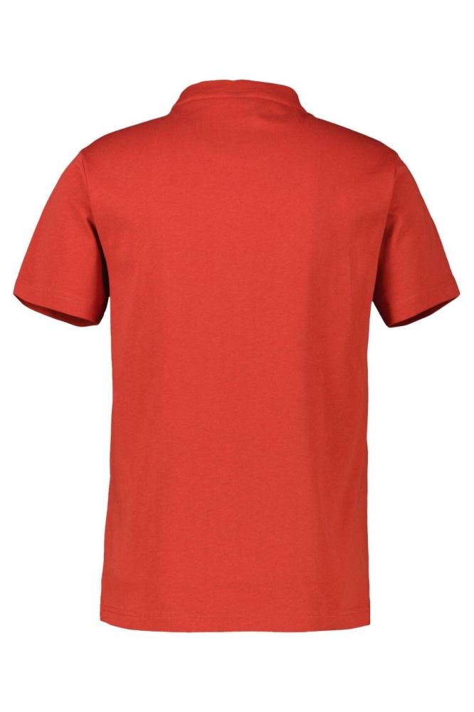 Lerros rode heren t-shirt | Achteraanzicht