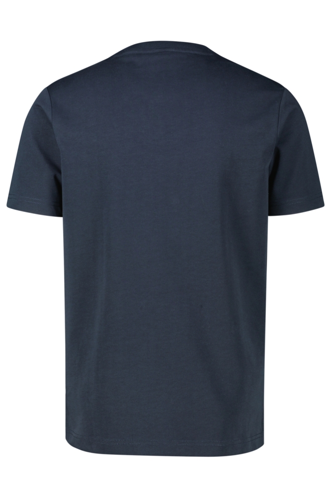 Lerros blauwe heren t-shirt | Achteraanzicht