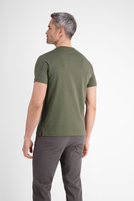 Lerros groene heren t-shirt | Model achteraanzicht