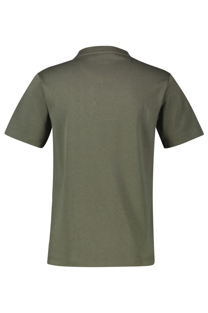 Lerros groene heren t-shirt | Achteraanzicht