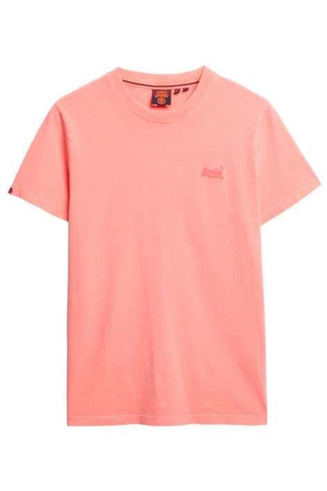Superdry oranje heren t-shirt | Vooraanzicht