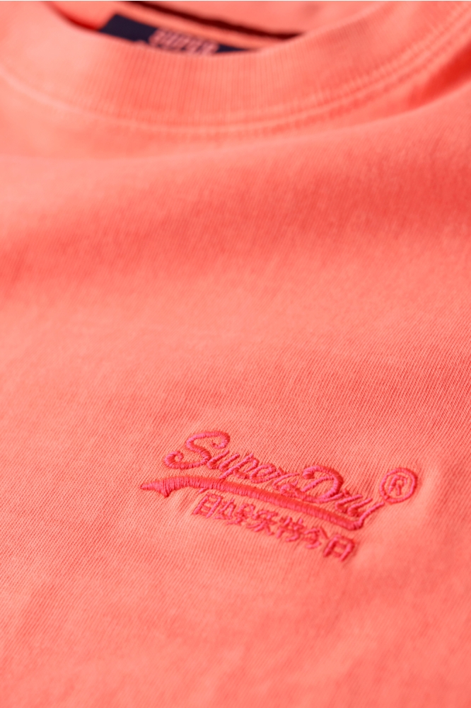 Superdry oranje heren t-shirt | Kleurstaal