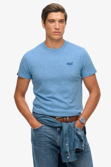 Superdry organic cotton essential logo t- Blauw