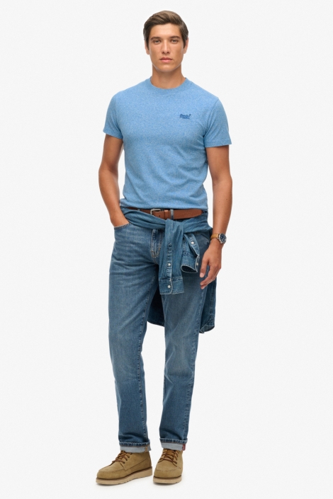 Superdry blauwe heren t-shirt | Model