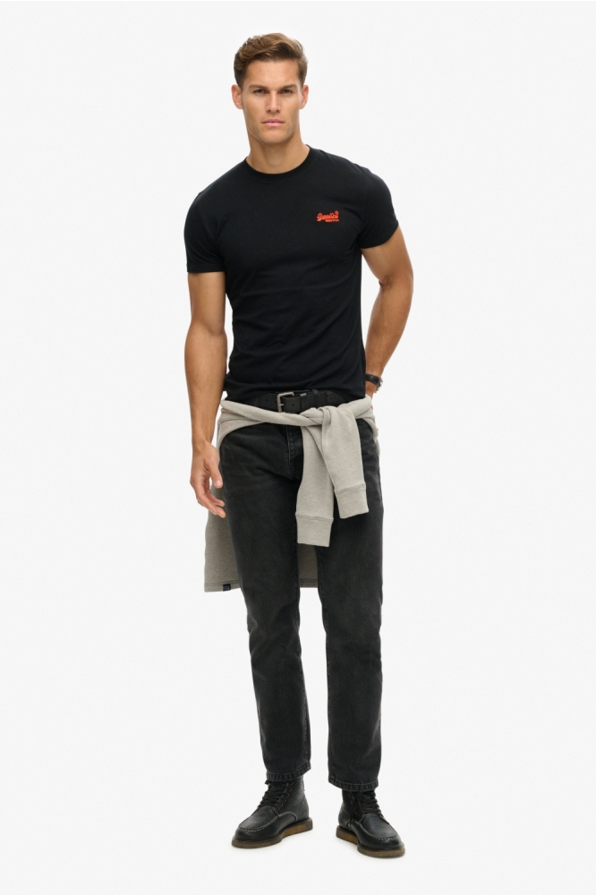 Superdry zwarte heren t-shirt | Model