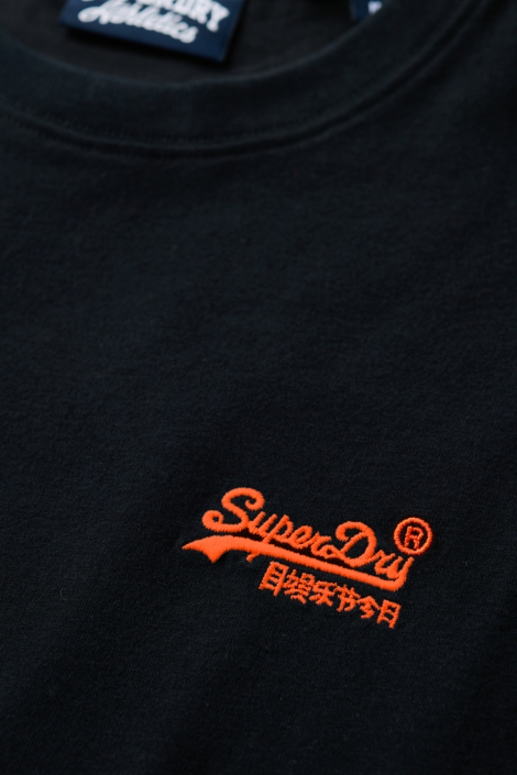 Superdry zwarte heren t-shirt | Kleurstaal