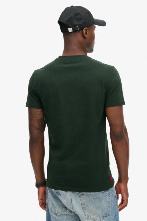 Superdry groene heren t-shirt | Model achteraanzicht