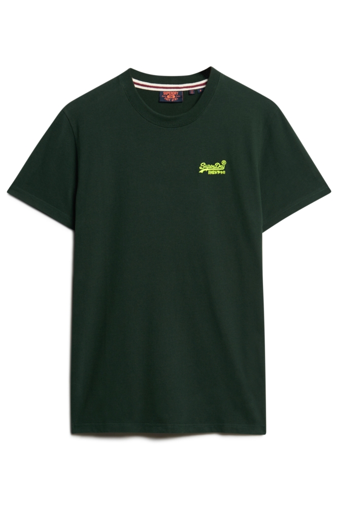 Superdry groene heren t-shirt | Vooraanzicht