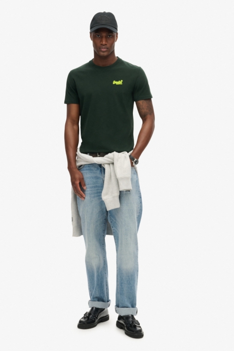 Superdry groene heren t-shirt | Model
