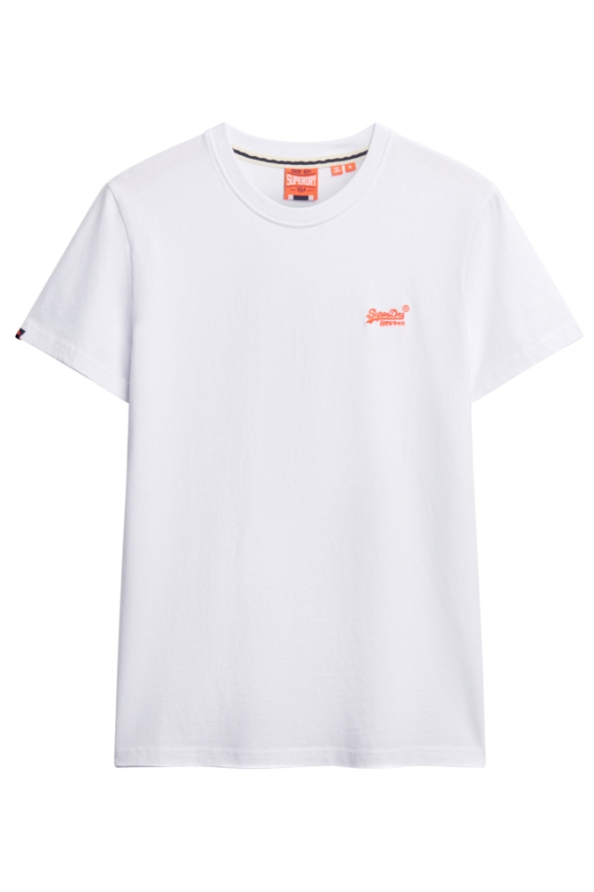 Superdry witte heren t-shirt | Vooraanzicht