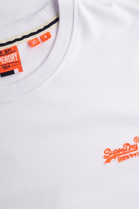 Superdry witte heren t-shirt | Kleurstaal