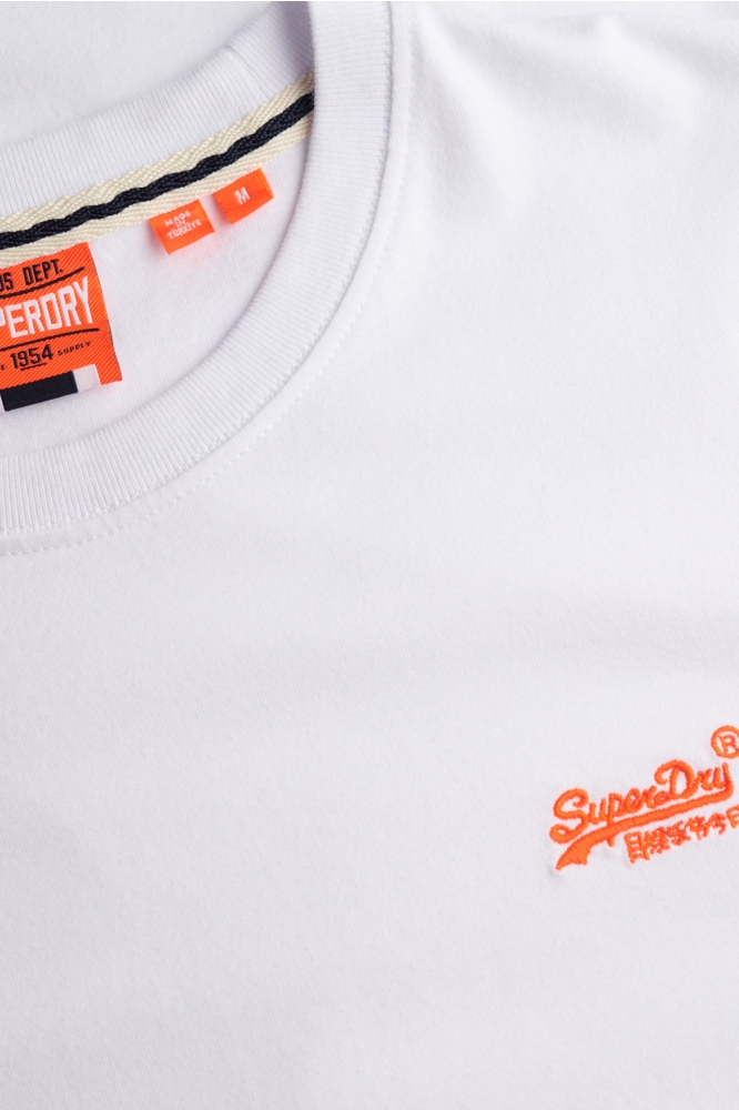 Superdry witte heren t-shirt | Kleurstaal