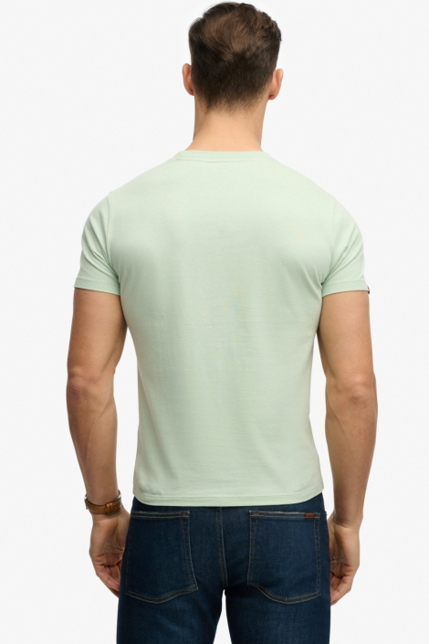 Superdry groene heren t-shirt | Model achteraanzicht