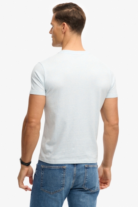 Superdry blauwe heren t-shirt | Model achteraanzicht