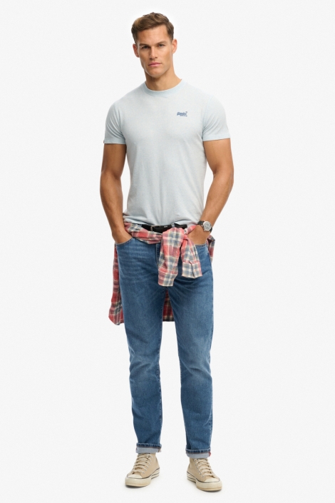 Superdry blauwe heren t-shirt | Model