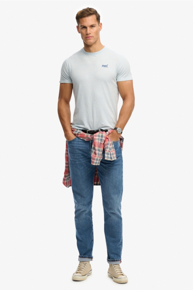 Superdry blauwe heren t-shirt | Model