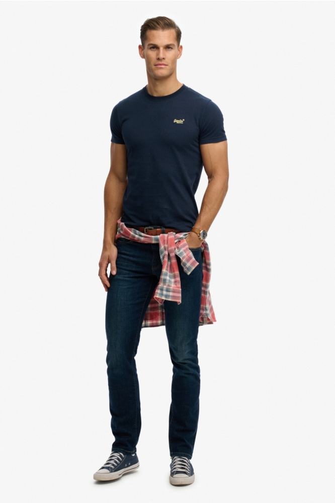 Superdry blauwe heren t-shirt | Model