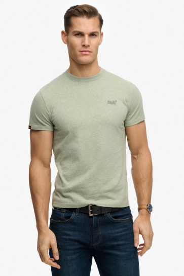 Superdry T-shirt ESSENTIAL LOGO EMB TEE M1011245A j7w vintage sage green marl