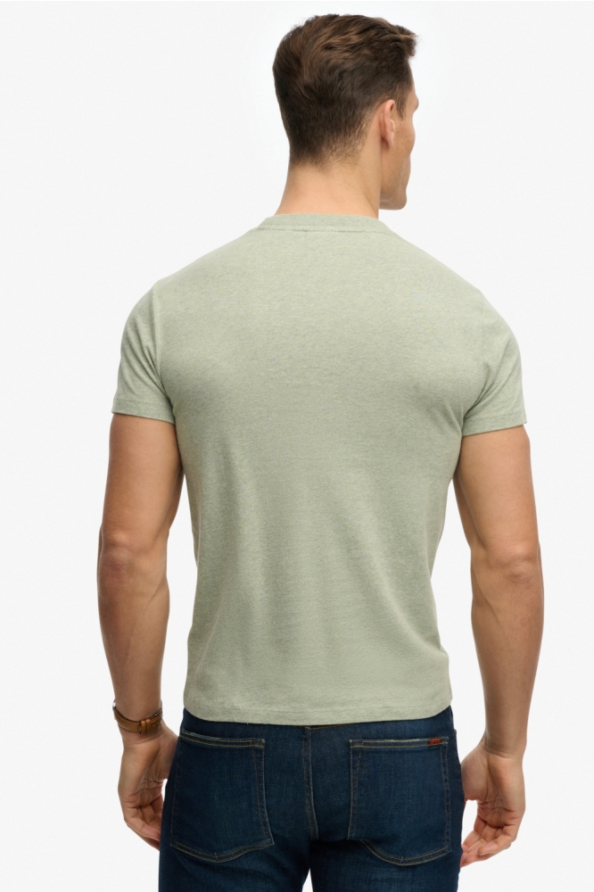 Superdry groene heren t-shirt | Model achteraanzicht
