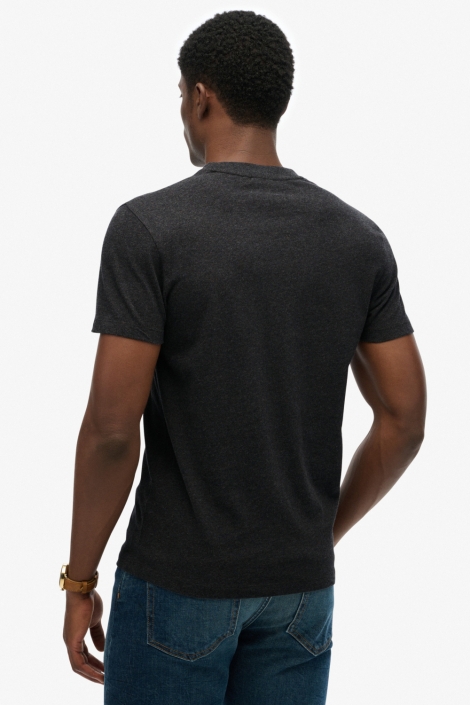 Superdry zwarte heren t-shirt | Model achteraanzicht